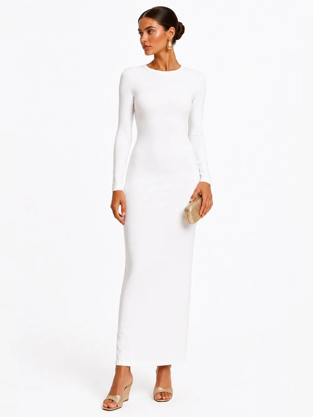naked wardrobe dresses NW Sculpt Mock Neck Dress
